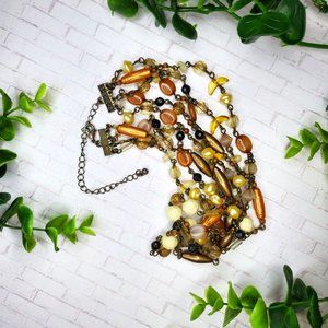 Earth Tone Bead Necklace